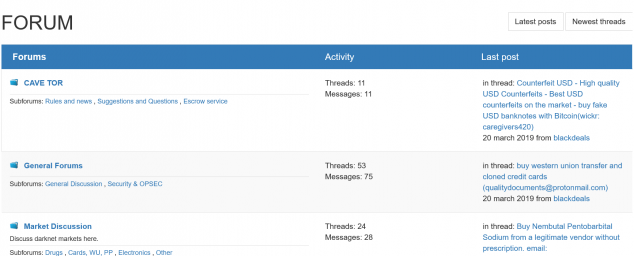 Forum &mdash; Dark social network